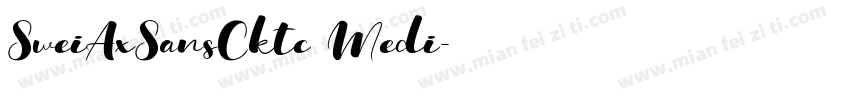 SweiAxSansCktc Medi字体转换